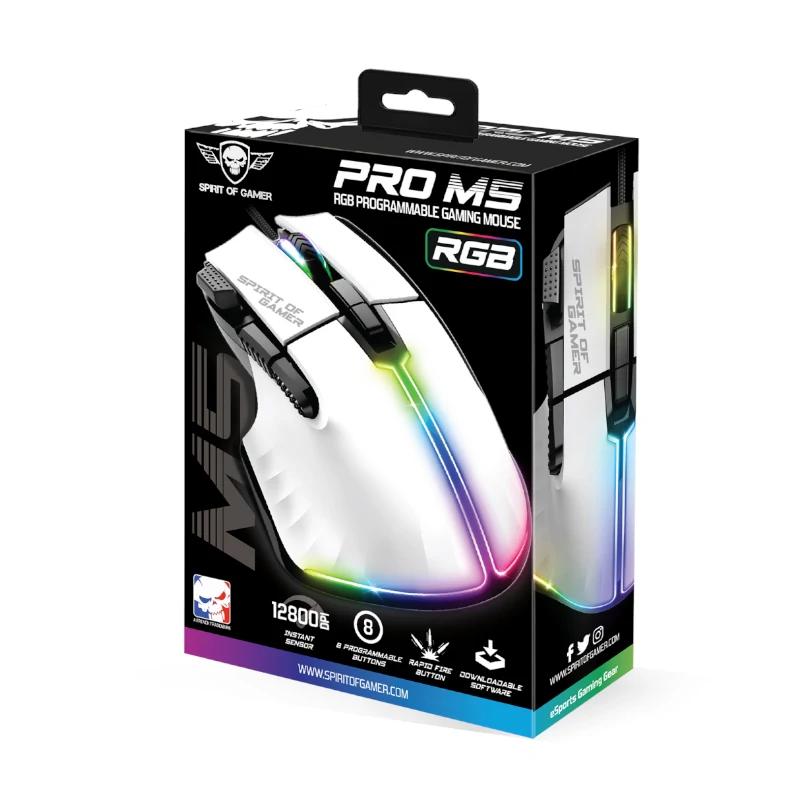 Infortisa Image 3 - Spirit of Gamer Raton Souris Pro M5 Blanco