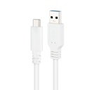 Infortisa Image 1 - Nanocable Cable USB 3.1 Gen2 USB-C/A 0,5 M Blanco