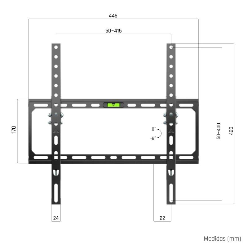 Infortisa Image 1 - iggual SPTV15-L Soporte TV pared Incl 21"-75" 45kg