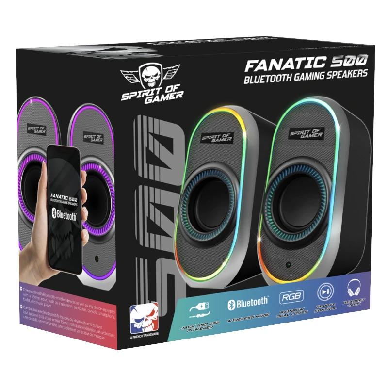 Infortisa Image 1 - Spirit of Gamer Altavoz 2.0 FANATIC 500 RGB Black