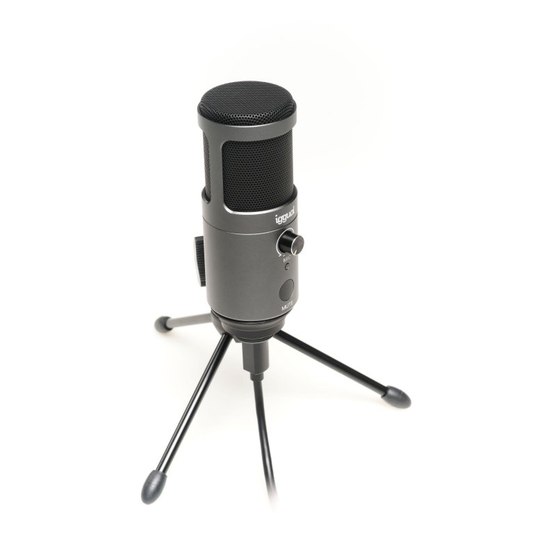 Infortisa Image 2 - iggual Micrófono condensador Podcasting Pro gris