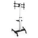 Infortisa Image 3 - Tooq FS1886M-B Soporte suelo ruedas Hera 37"-86"