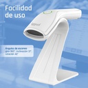 Infortisa Image 4 - iggual Lector código barras 2D USB botón blanco