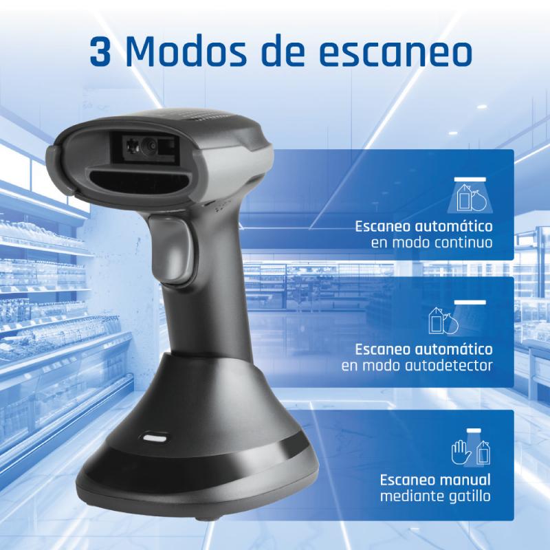 Infortisa Image 3 - iggual Lector código barras 2D Bluetooth 2.4G base