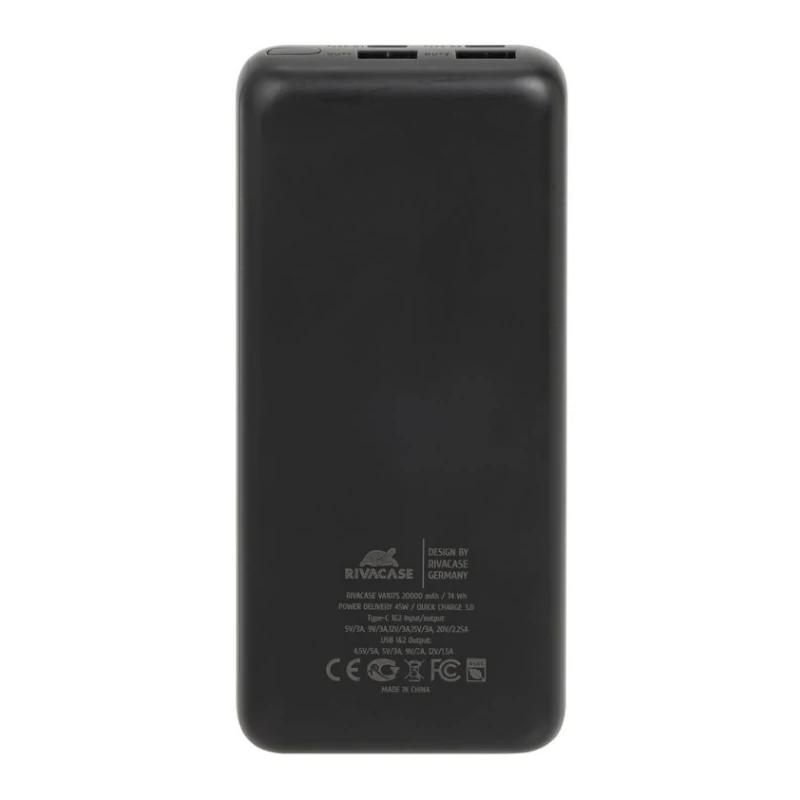 Infortisa Image 3 - RIVACASE VA1075 QC/PD 45W 20000 mAh black