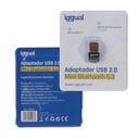 Infortisa Image 1 - iggual Adaptador USB 2.0 mini Bluetooth 5.3