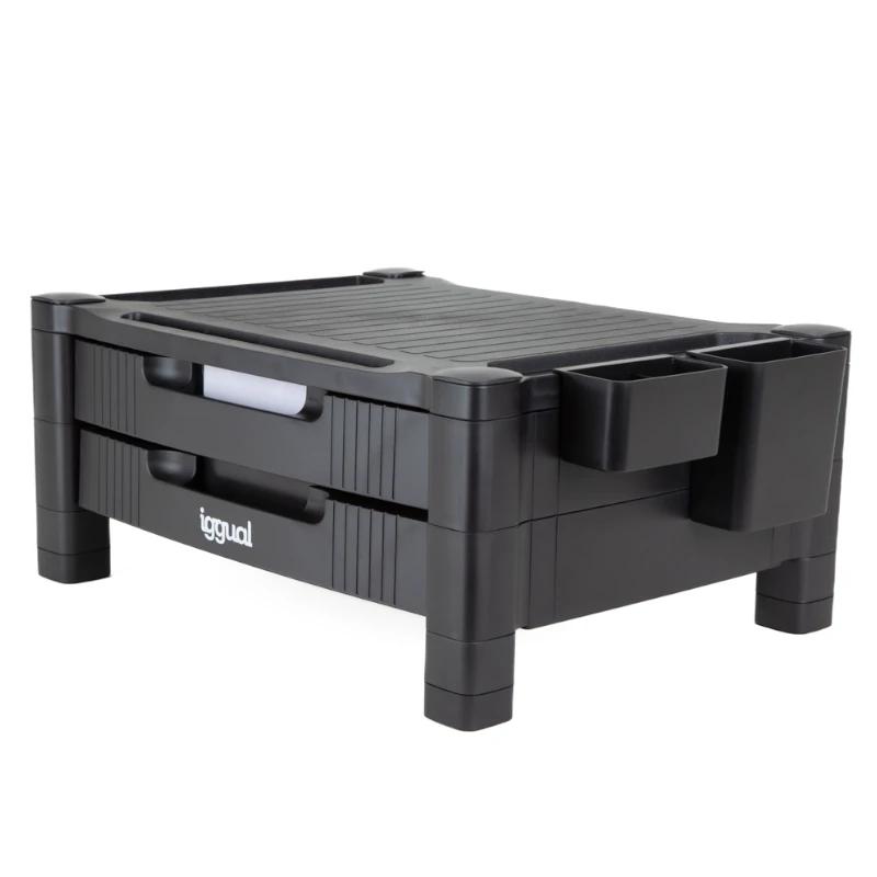 Infortisa Image 1 - iggual EM2C Elevador monitor 2 cajones negro