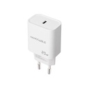 Infortisa Image 1 - Nanocable Cargador pared USB-C PD 20W Blanco