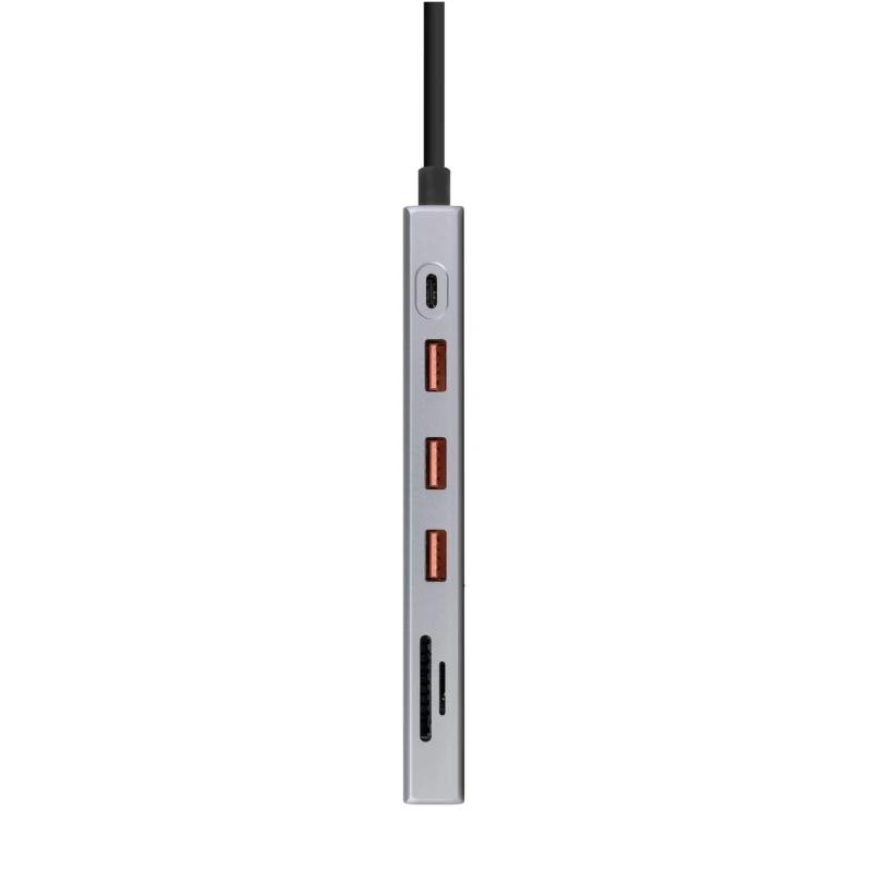 Infortisa Image 2 - Nanocable Hub 12en1 USB-A/C+HDMI+DP+RJ45+TF+SD+AU