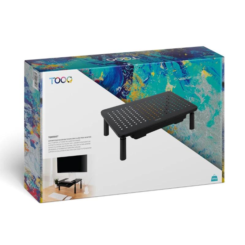 Infortisa Image 2 - Tooq TQMR087 Soporte elevador monitores con cajón
