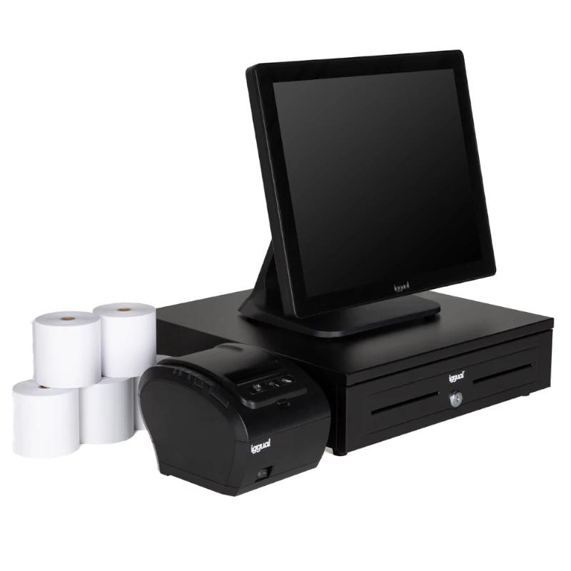 Infortisa Image 2 - iggual Pack completo TPV 17 AIO N100 TP8002 IRON-H