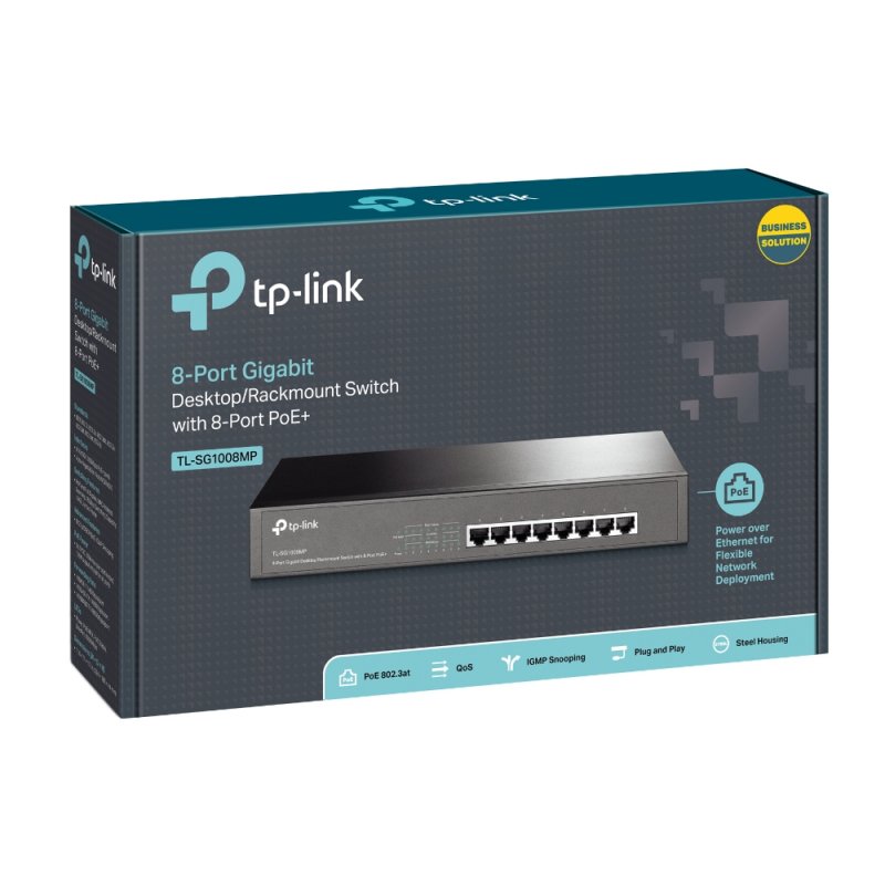 Infortisa Image 1 - TP-LINK TL-SG1008MP Switch 8xGB PoE+