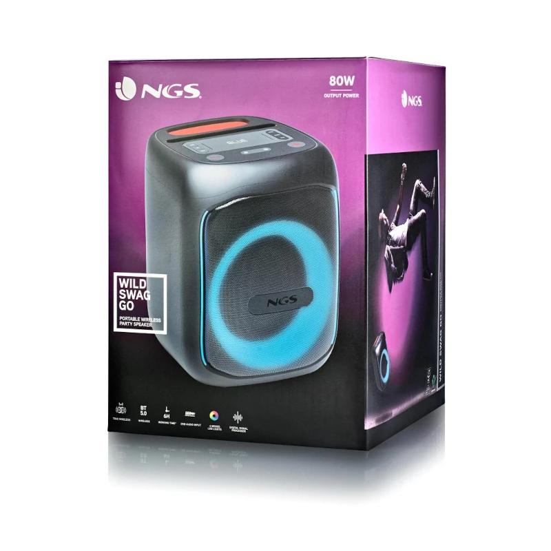 Infortisa Image 3 - NGS ALTAVOZ PORTATIL BT-TWS-80W BAT-USB-AUXIN-TF