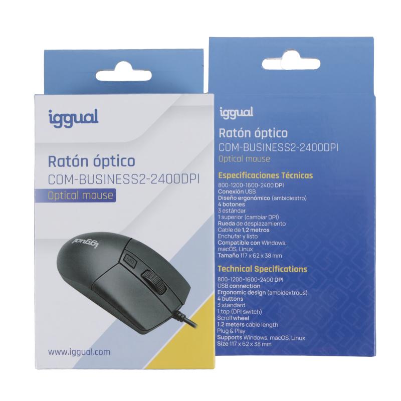 Infortisa Image 4 - iggual Ratón óptico COM-BUSINESS2-2400DPI negro