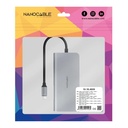 Infortisa Image 3 - Nanocable Hub 8en1 USB-A+HDMI+USB-C PD+RJ45+TF+SD