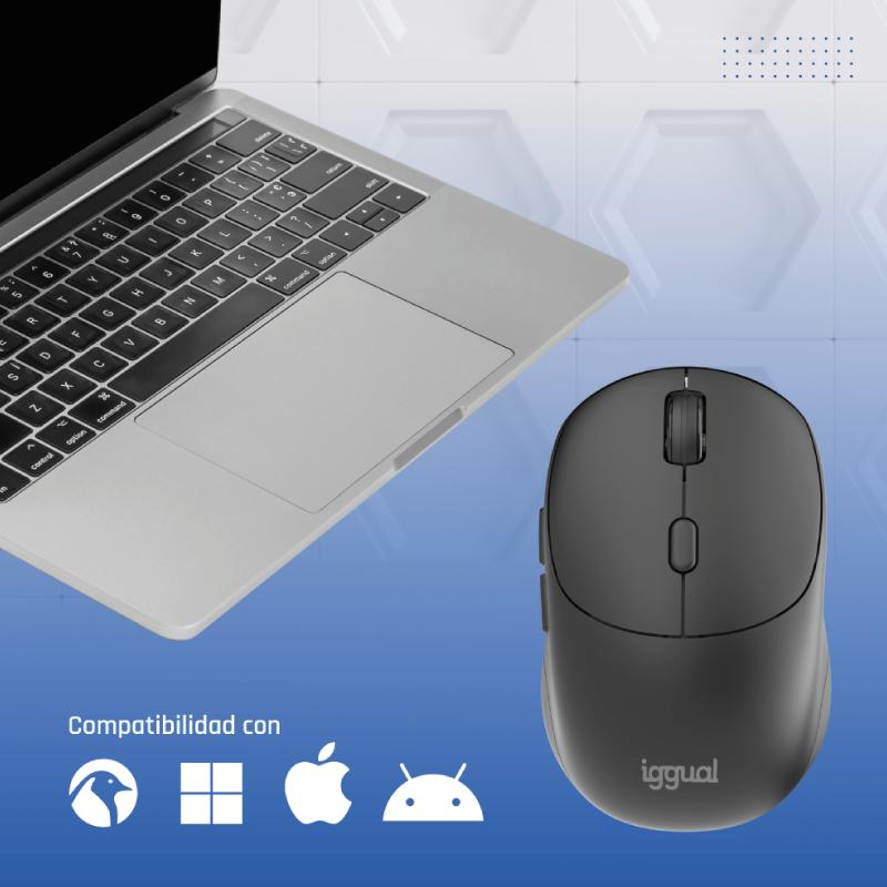 Infortisa Image 3 - iggual Ratón inalámbrico NANO-OFFICE-6D 1600DPI