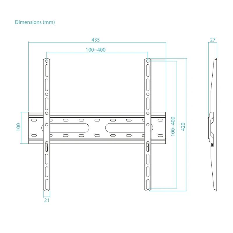 Infortisa Image 2 - Tooq LP1027F-B Soporte Fijo 32"-70", Negro