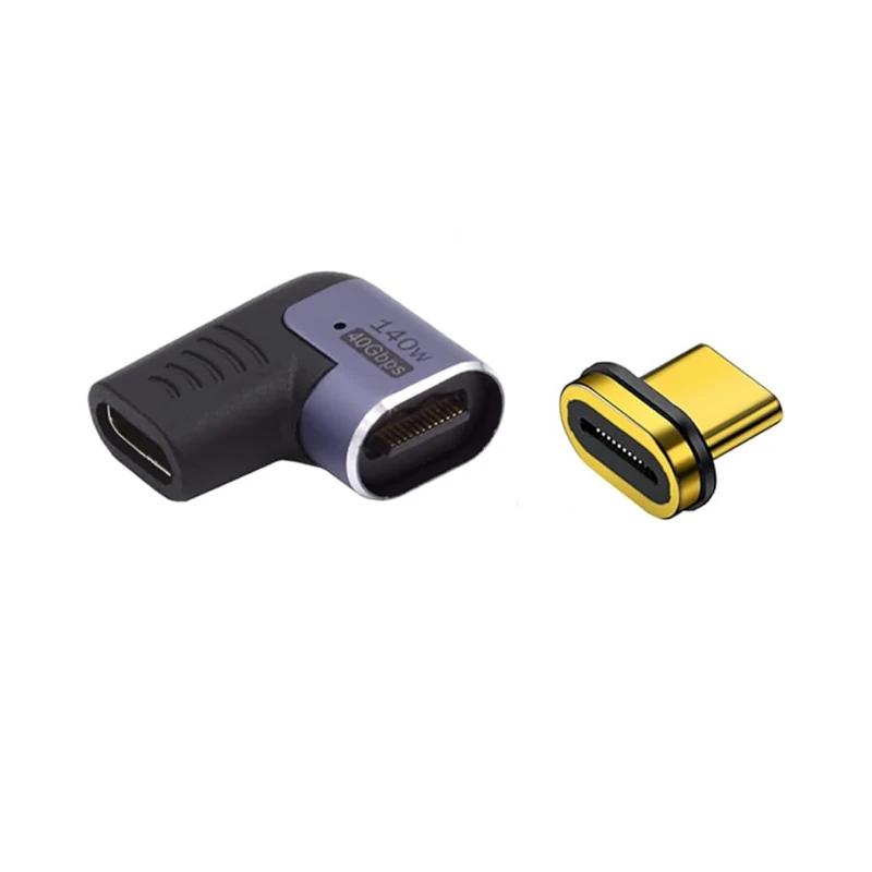 Infortisa Image 1 - EWENT Adaptador Magnético USB-C  90ºUSB4 PD 140w