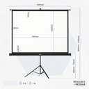 Infortisa Image 2 - iggual Pantalla 84" 176x134 cm con trípode+bolsa