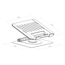 Infortisa Image 2 - Tooq Soporte mesa 360º dispositivos 11-17" Plata