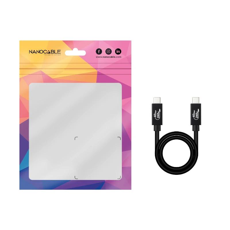 Infortisa Image 1 - Nanocable Cable USB4 Gen3x2 40Gbps 240W USB-C 1.8M