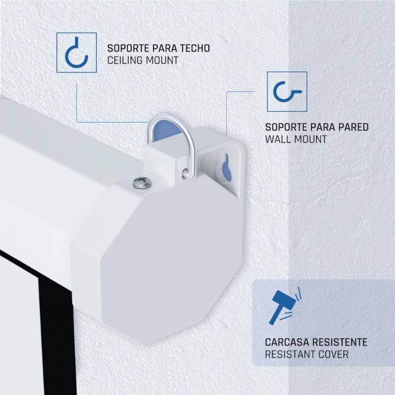 Infortisa Image 1 - iggual Pantalla eléctrica 4:3 100" 180x180 cm