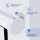 Infortisa Image 1 - iggual Pantalla eléctrica 4:3 100" 180x180 cm