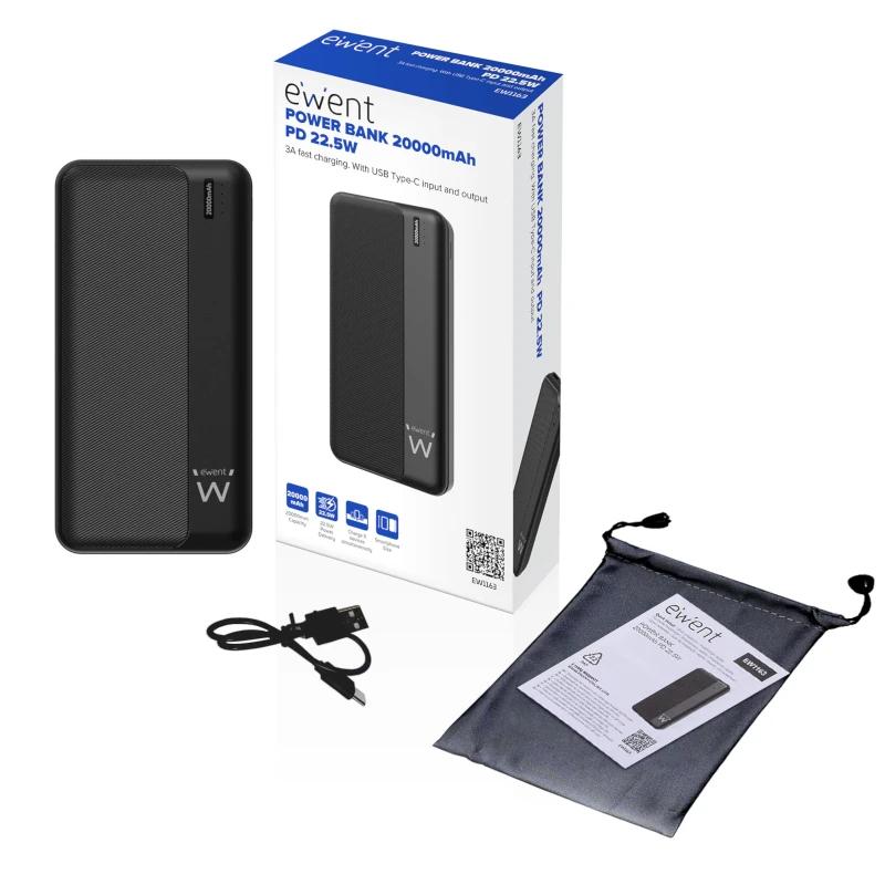 Infortisa Image 2 - EWENT POWERBANK 20000mAh PD 22,5W