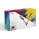 Infortisa Image 3 - Tooq DB4132TNR-G Soporte mesa 2 monitor/tv 17-32"