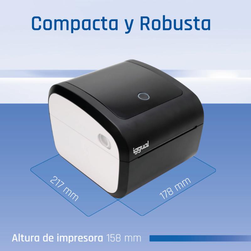 Infortisa Image 3 - iggual Impresora etiquetas envíos 4X6 USB+Bluetoot