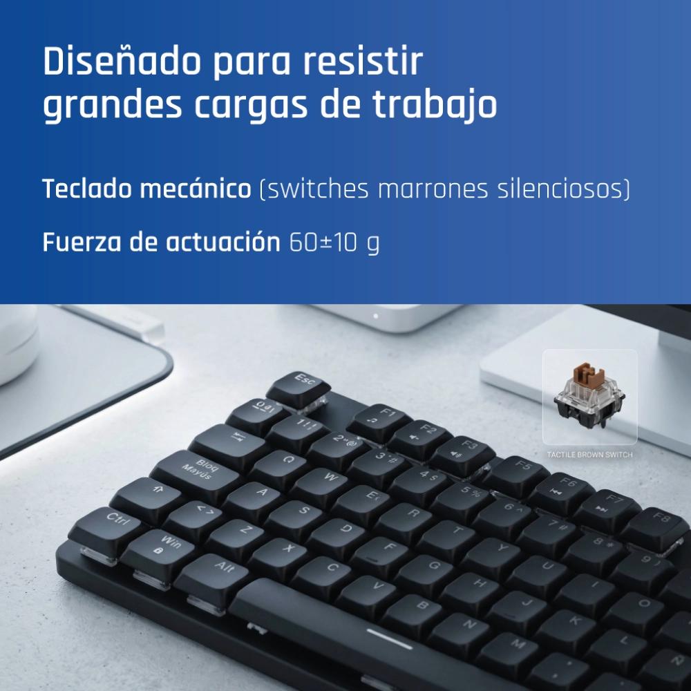 Infortisa Image 1 - iggual Teclado USB mecánico CK-MECHA-105T negro