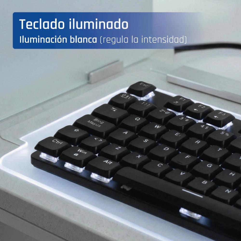 Infortisa Image 2 - iggual Teclado USB mecánico CK-MECHA-105T negro