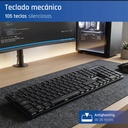 Infortisa Image 4 - iggual Teclado USB mecánico CK-MECHA-105T negro