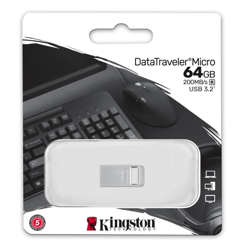 Infortisa Image 3 - Kingston DataTraveler DTMC3G2 64GB Metal USB3.2