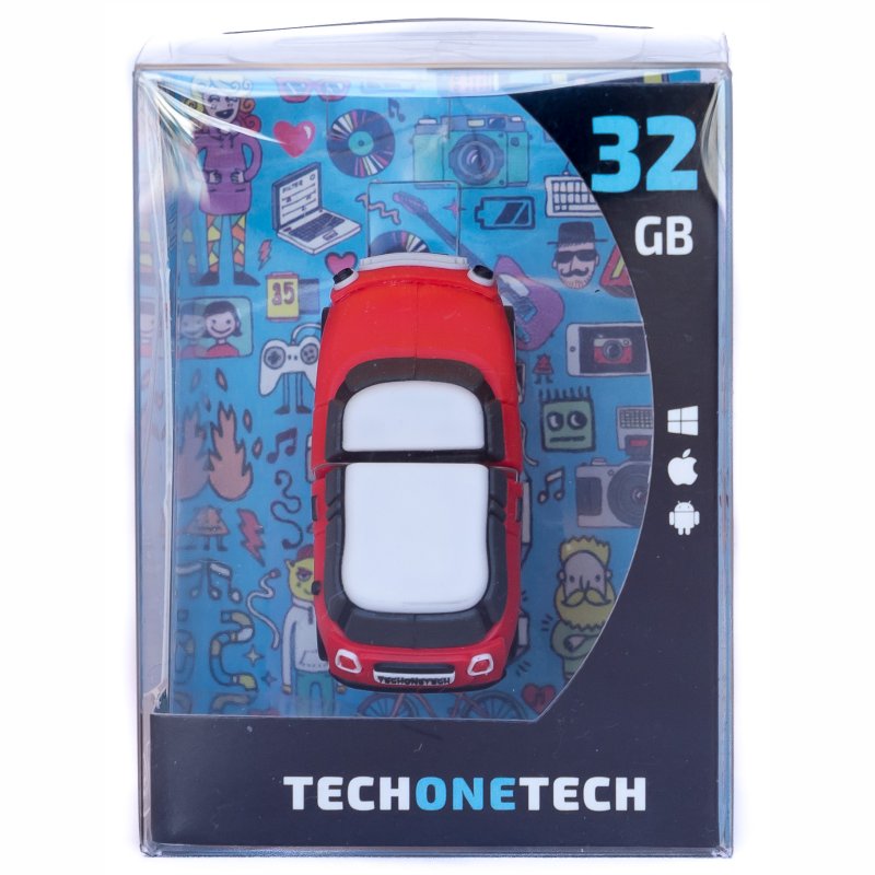 Infortisa Image 2 - TECH ONE TECH Mini cooper S rojo 32 Gb USB 2.0