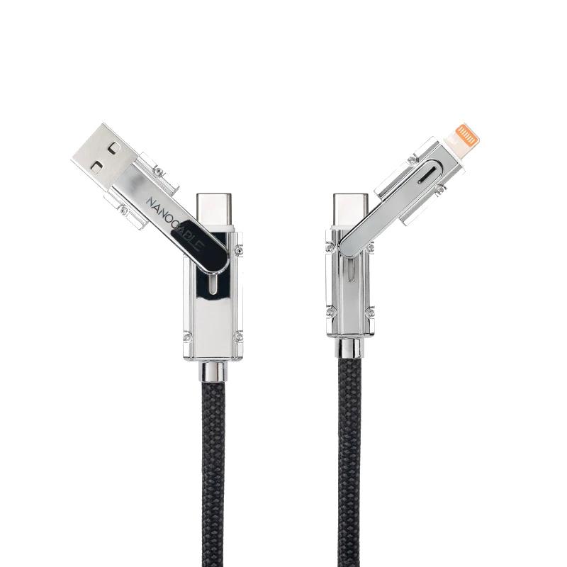 Infortisa Image 1 - Nanocable Cable USB-C+USB-A/M LIGHTNING+USB-C/M 2M