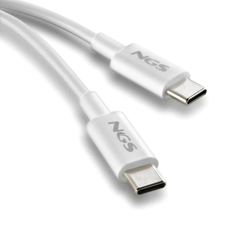 Infortisa Image 2 - NGS CABLE CARGA RAPIDA USB-C A USB-C 1M BLANCO