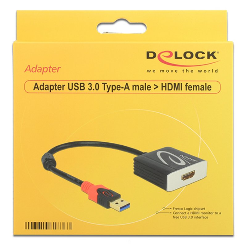 Infortisa Image 1 - Delock Adaptador USB 3.0 tipo-a Macho/ Hdmi Hembra