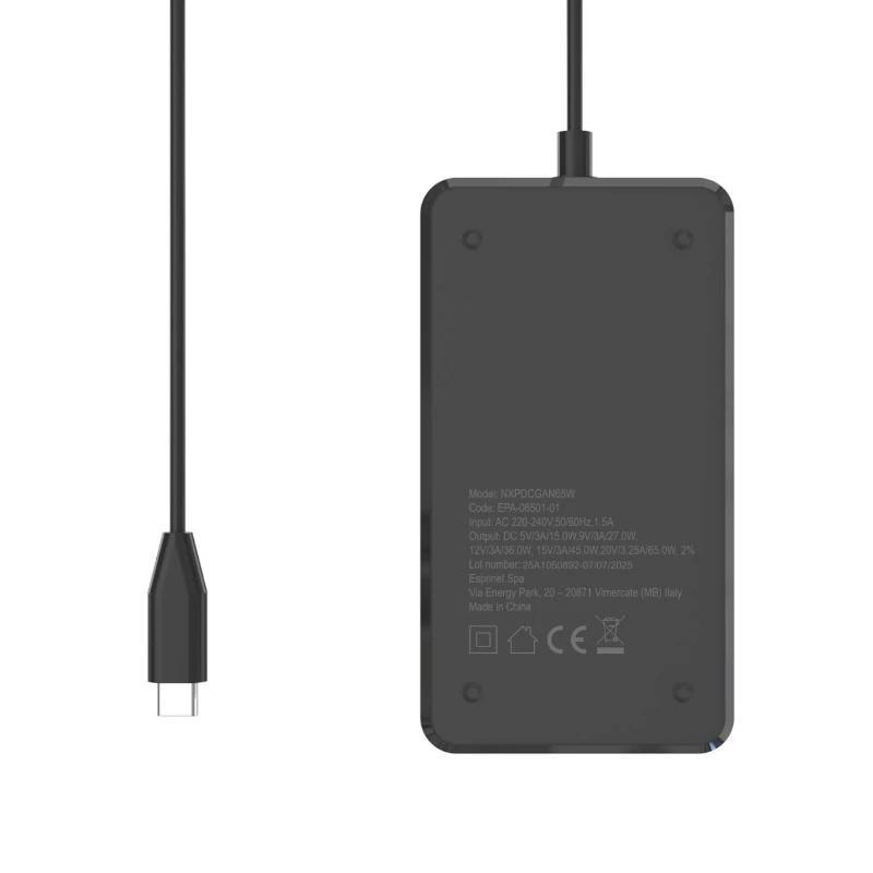 Infortisa Image 1 - NILOX Alimentador gan usb-c para portátil - 65w