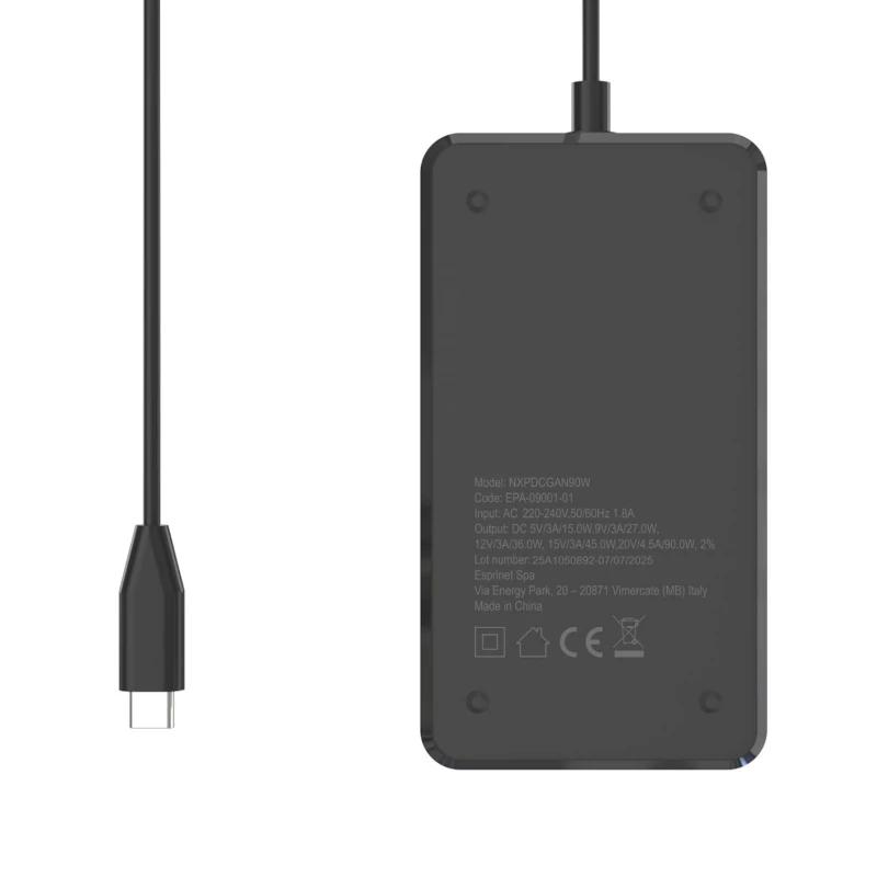 Infortisa Image 1 - NILOX Alimentador gan usb-c para portátil –90w