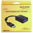 Infortisa Image 1 - Delock Adaptador Displayport Macho/VGA Hembra Negr
