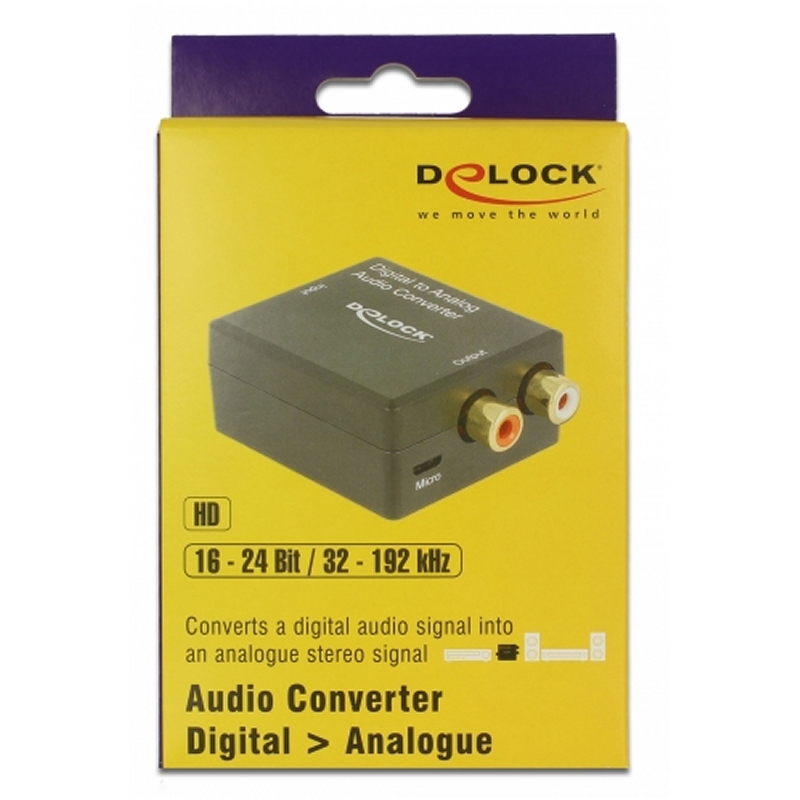 Infortisa Image 2 - Delock Convertidor de audio Digital Toslink a RCA