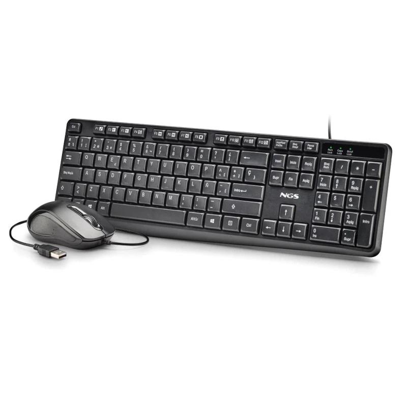 Infortisa Image 1 - NGS Kit Teclado+Ratón con cable Cocoa