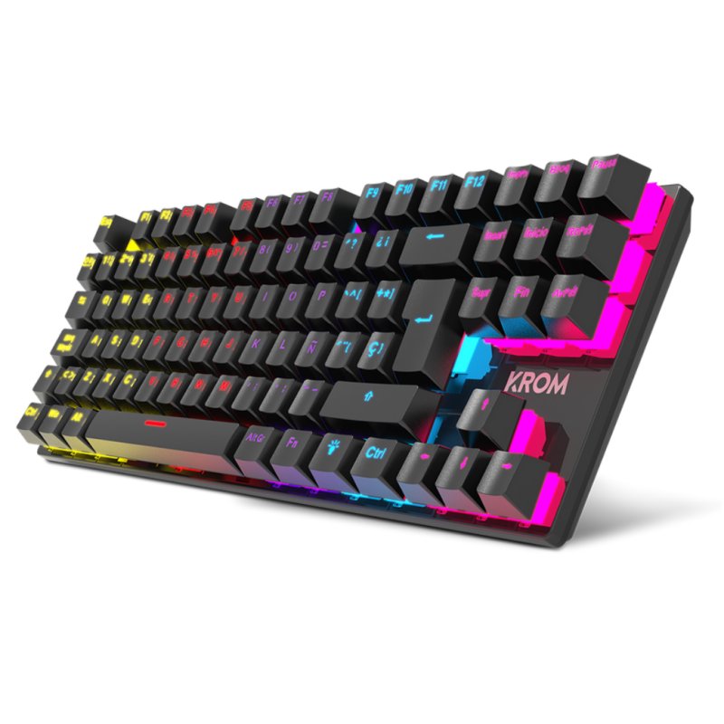 Infortisa Image 2 - KROM Teclado Gaming NXKROMKASICTKL  TKL RAINBOW