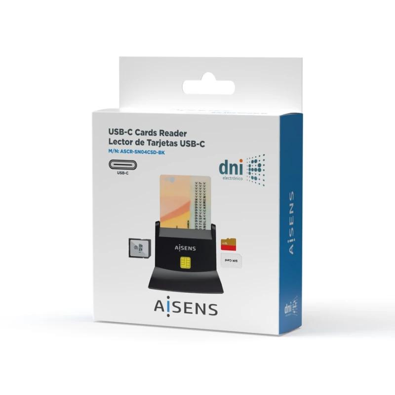 Infortisa Image 3 - Aisens Lector DNI SIM SD MSD MMC RS-MMC MMC MUSBC