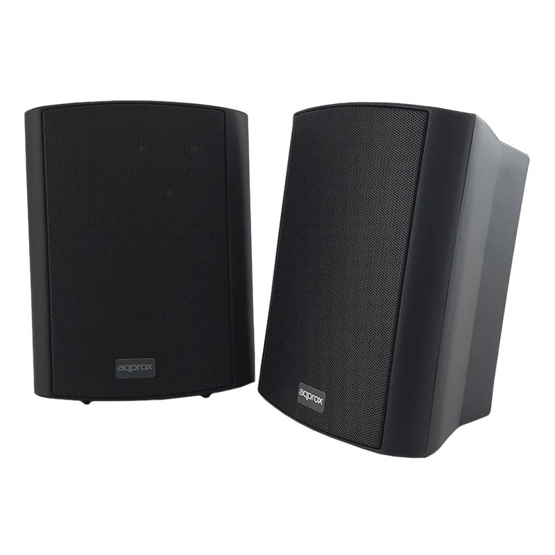 Infortisa Image 1 - Approx Altavoces Pared Dig.2x30W kit de mont negro