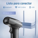 Infortisa Image 2 - iggual Lector código barras 2D Bluetooth WiFi 2.4G