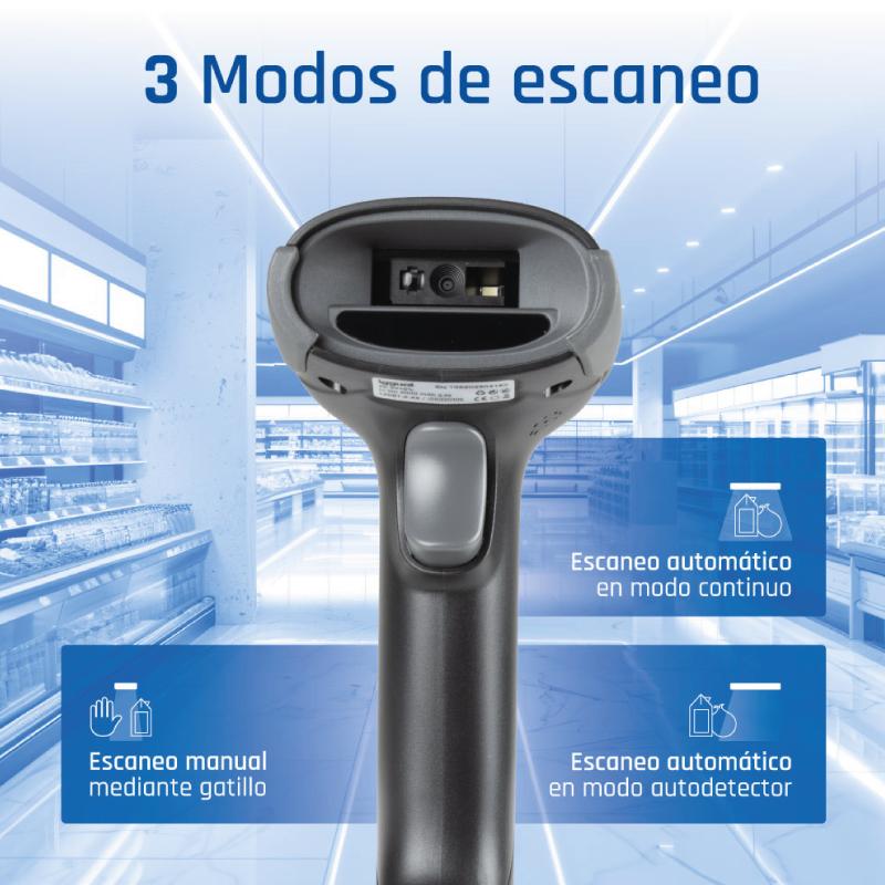 Infortisa Image 3 - iggual Lector código barras 2D Bluetooth WiFi 2.4G