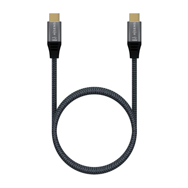 Infortisa Image 2 - Aisens Cable USB3.2 Gen2X2 5A E-Mark CM-CM Gris 2M