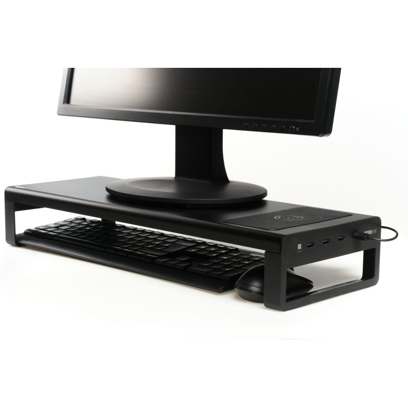 Infortisa Image 1 - iggual Soporte elevador monitor + HUBx4p +carga Qi